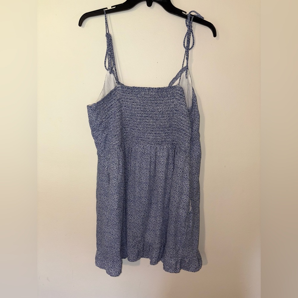 Abercrombie & Fitch Blue Floral Spaghetti Strap Dress - Picture 6 of 12